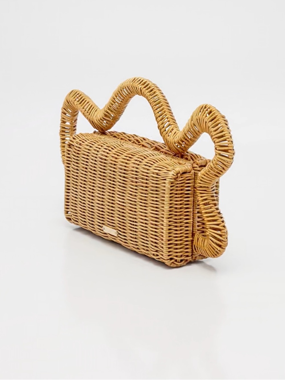 CULT GAIA Woven Rattan Handbag - Natural Tan - Picture 10 of 17